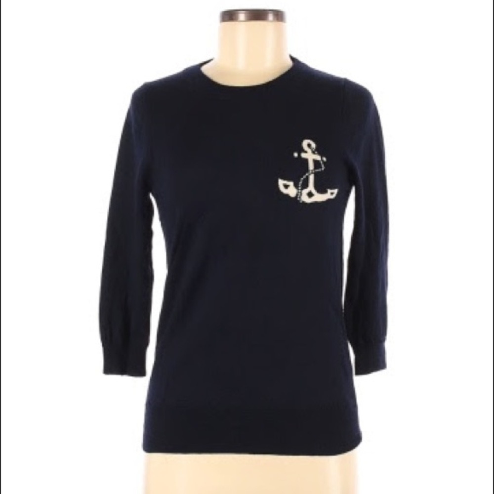 J.CREW Factory merino intarsia anchor sweater